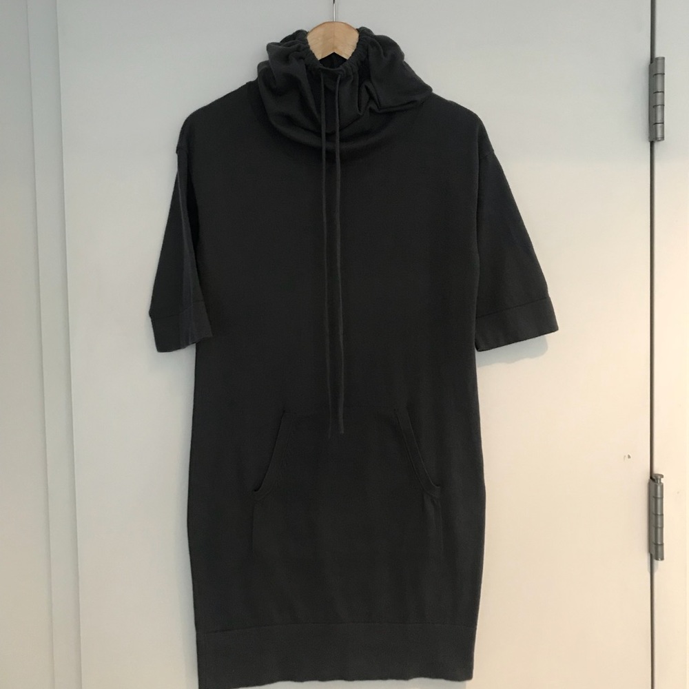 Vince Grey Funnel Neck Tunic, Size Small